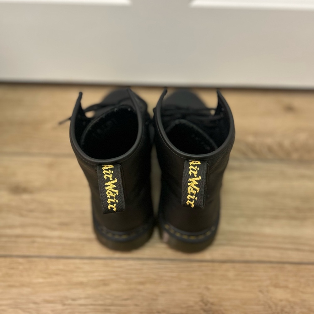 Dr. Martens Black Boots with Yellow Accents